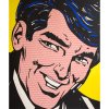 Painting in the style of Roy Lichtenstein 'The Sceptic'. 1994