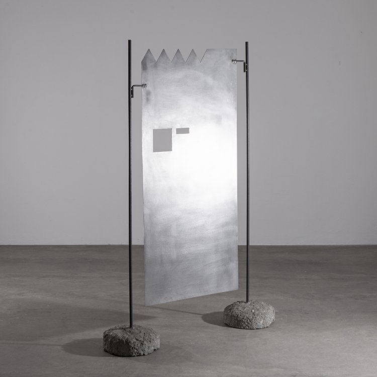 Hauptbild zu Objekt, Paravent Modell Stellschirm, Hermann Becker, Becker Stahlm&ouml;bel, K-15 582