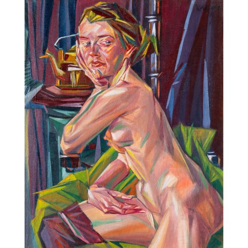 Sitzender weiblicher Akt, 1919