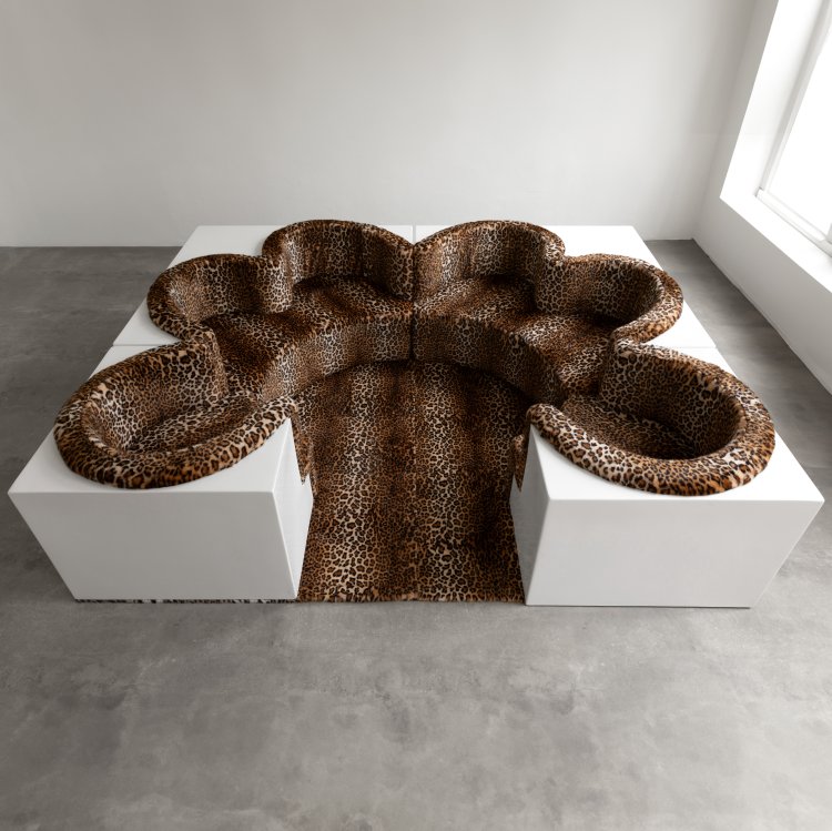 Hauptbild zu Objekt, Modulare Sitzgruppe / Sofa Modell Safari, Gruppo Archizoom, Poltronova, K-15 534