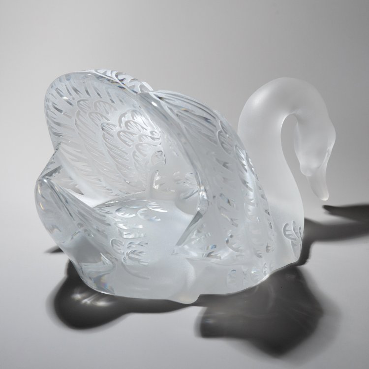 Bild 6 zu Objekt, Large swan on mirror plate, Ren&eacute; Lalique, Lalique, K-15 32