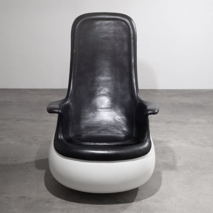 Bild 1 zu Objekt, Rare armchair + ottoman model Culbuto, Marc Held, Knoll International, K-15 468