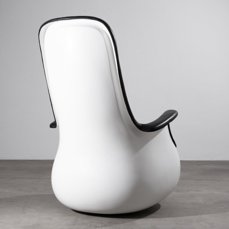 Bild 2 zu Objekt, Rare armchair + ottoman model Culbuto, Marc Held, Knoll International, K-15 468