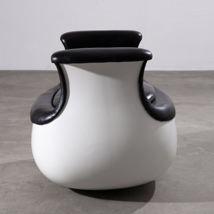 Bild 4 zu Objekt, Rare armchair + ottoman model Culbuto, Marc Held, Knoll International, K-15 468