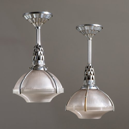 2 ceiling lights 'Holophane'
