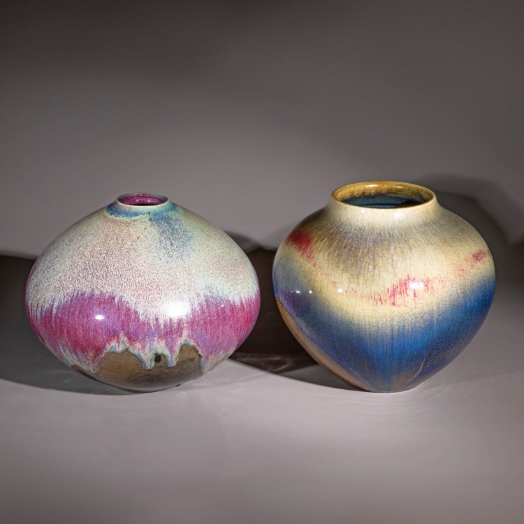 Hauptbild zu Objekt, 2 vases, Wendelin Stahl, K-15 136