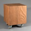 Signed stool on castors model Holzblock from the Römerberg seating group
