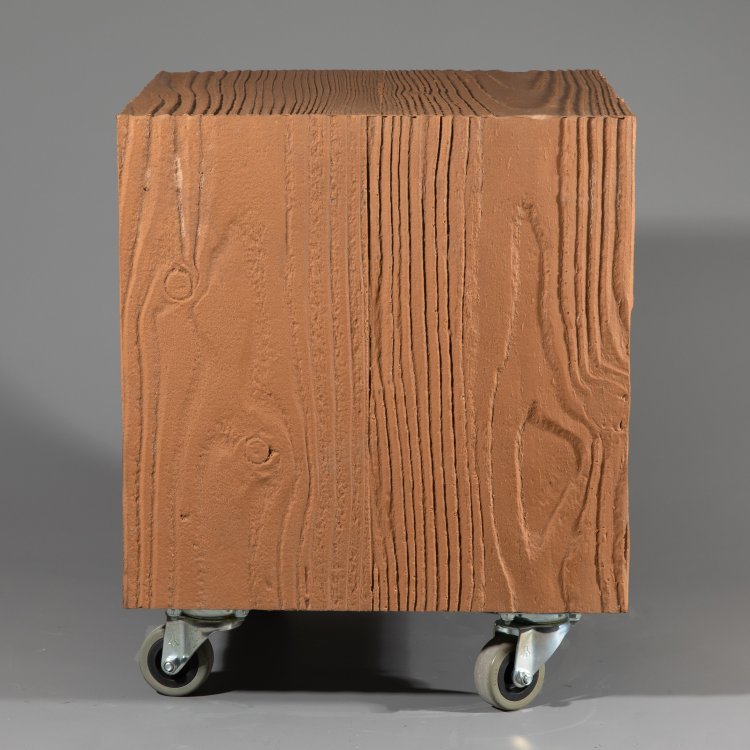 Bild 1 zu Objekt, Signierter Rollhocker Modell Holzblock aus der Sitzgruppe R&ouml;merberg, Volker Albus, K-15 588