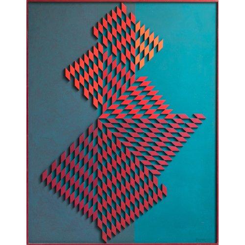 Relief 'Rautenstruktur I', 1968/70