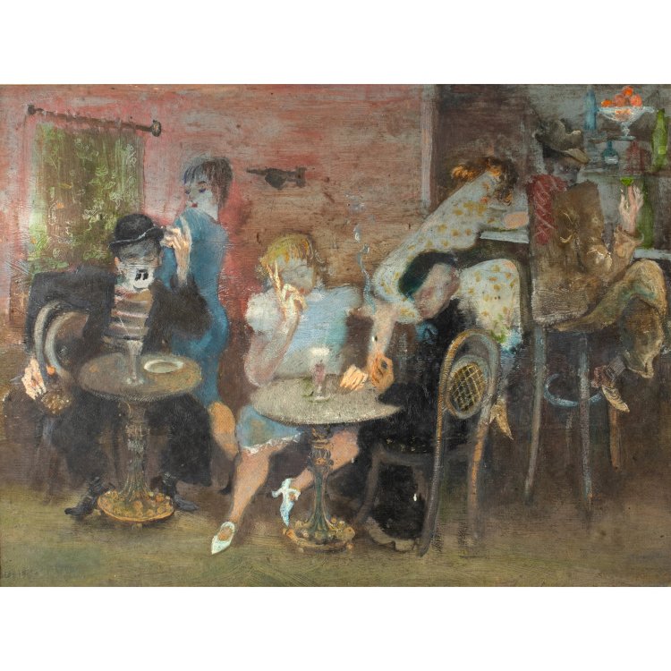 Hauptbild zu Objekt, Bar scene, 1935, Paul Kuhfuss, K-15 233