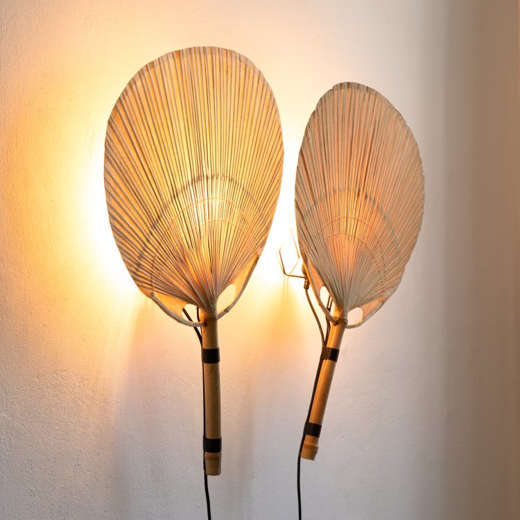 Bild 1 zu Objekt, 2 Wandleuchten Modell Uchiwa, Ingo Maurer, Design M, K-15 442