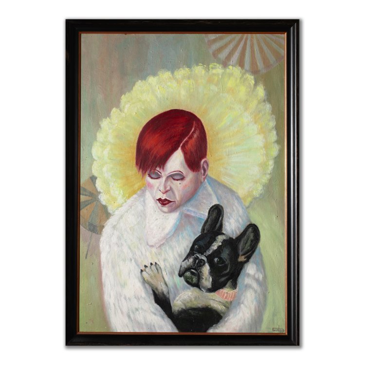 Bild 1 zu Objekt, Dame mit Hund, 1987, K-15 361