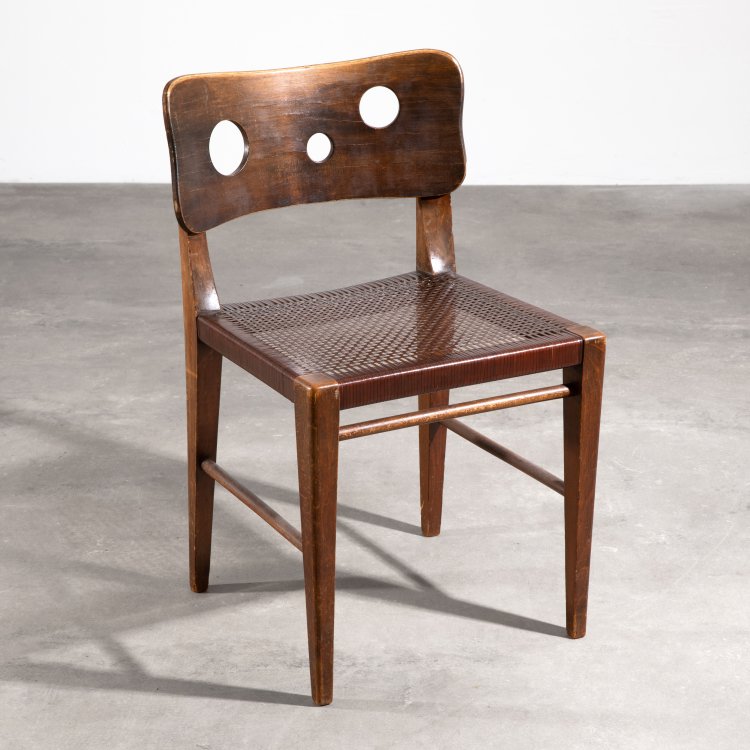 Hauptbild zu Objekt, Chair for the Caf&eacute; Insel in the building of the German Employees' Union in Stuttgart, Bodo Rasch, K-15 400