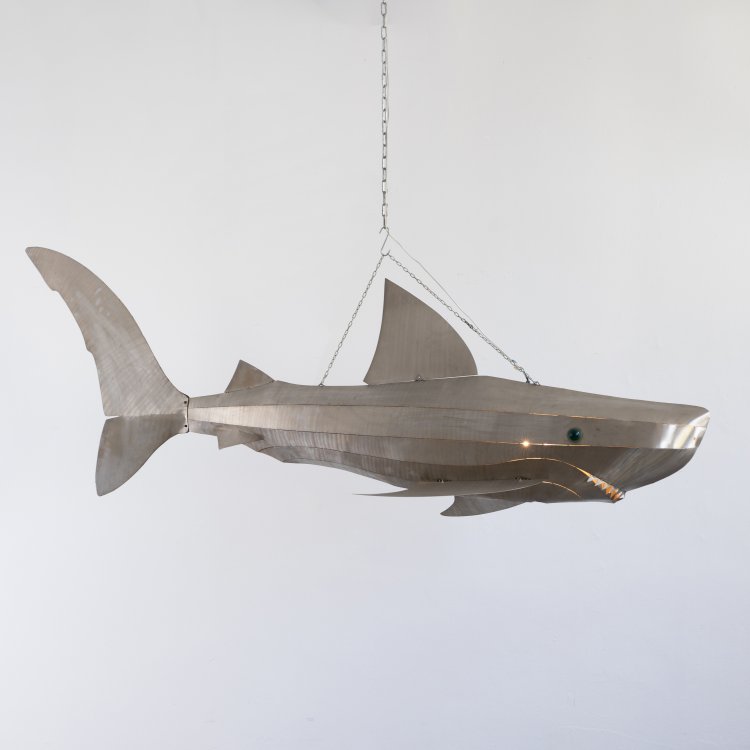 Hauptbild zu Objekt, Gro&szlig;e Pendelleuchte Modell Hai, Reinhard Stubenrauch, Stubenrauch Lichtobjekte, K-15 609