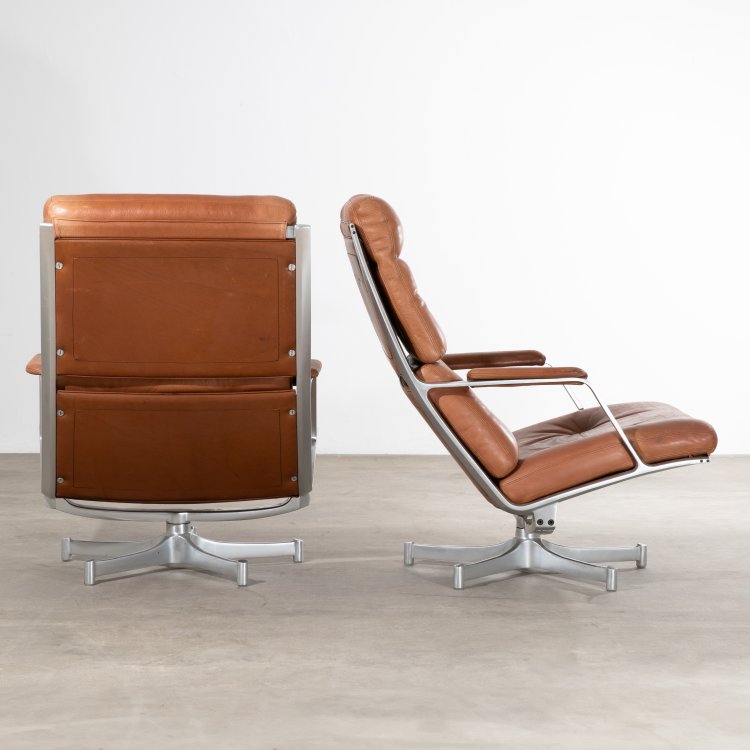 Bild 2 zu Objekt, 2 lounge chairs model FK 85 + ottoman, Preben Fabricius,J&oslash;rgen Kastholm, Kill International, K-15 516