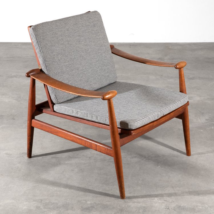 Hauptbild zu Objekt, Lounge Sessel Modell 133 Spaten, Finn Juhl, France & Daverkosen, K-15 511