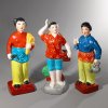 Drei Maoistische Porzellanfiguren