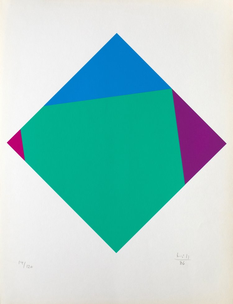 Bild 4 zu Objekt, 'Eight transcolorations', 1986 in portfolio, Max Bill, K-15 338