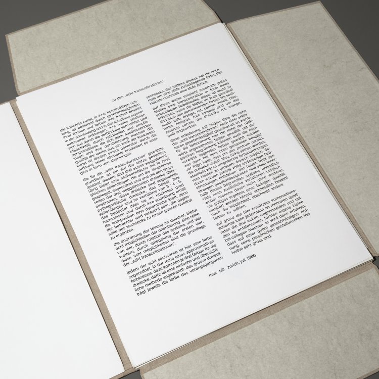 Bild 12 zu Objekt, 'Eight transcolorations', 1986 in portfolio, Max Bill, K-15 338