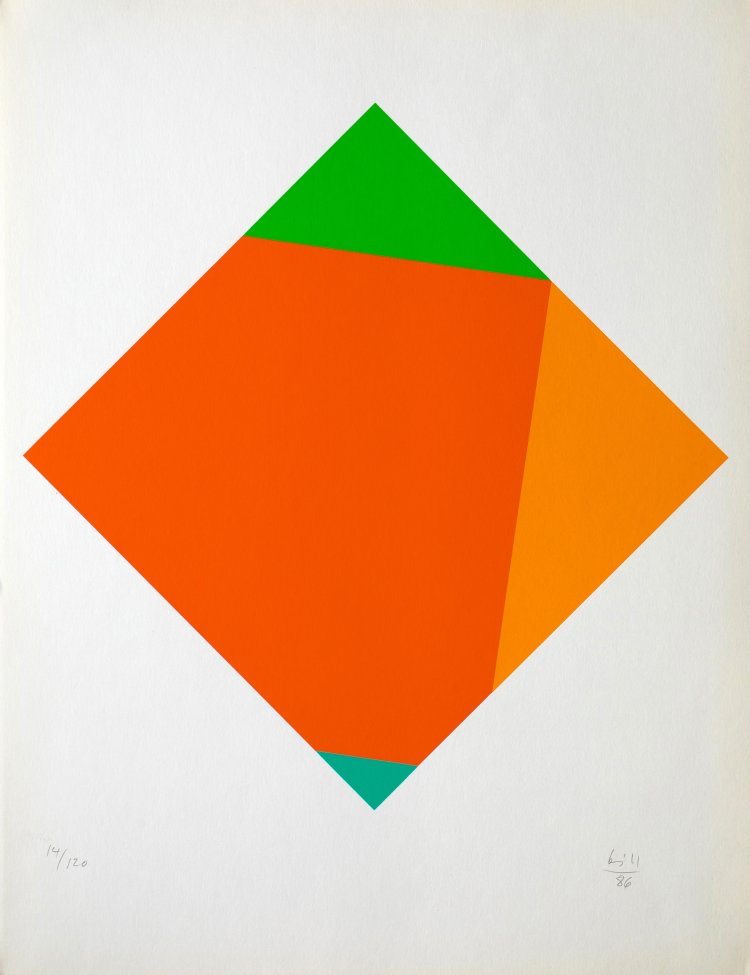 Bild 13 zu Objekt, 'Eight transcolorations', 1986 in portfolio, Max Bill, K-15 338