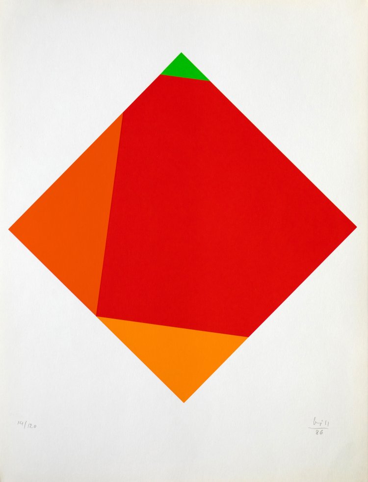 Bild 16 zu Objekt, 'Eight transcolorations', 1986 in portfolio, Max Bill, K-15 338