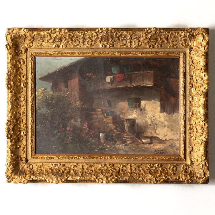 Bild 1 zu Objekt, View of a mountain farm, 1943, Oskar Mulley, K-15 225