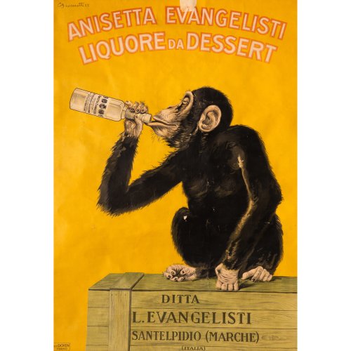 Plakat 'Anisetta Evangelisti', 1925
