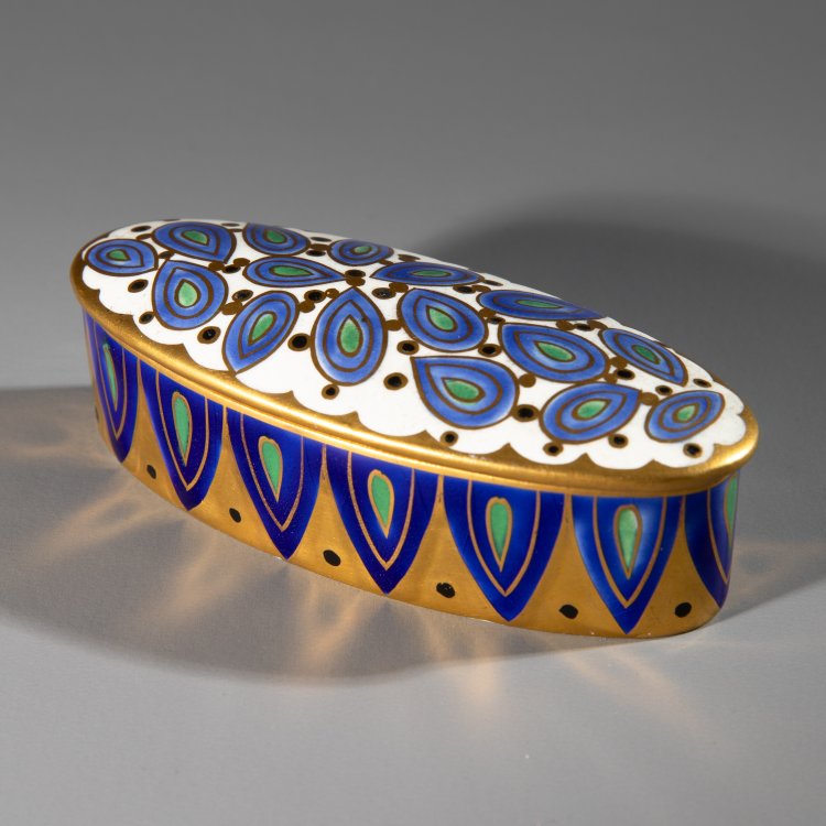 Hauptbild zu Objekt, Small lidded container, Wahliss, Ernst, Wien u. Turn-Teplitz, K-15 124