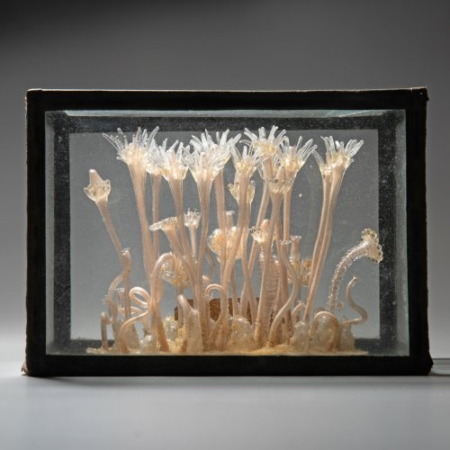 Glass model of a stinging polyp, around 1870