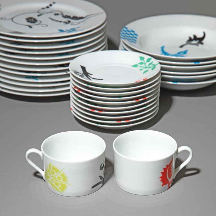 Bild 1 zu Objekt, 38 Geschirrteile Modell Renaissance, Ettore Sottsass, Swid Powell, New York, K-15 570