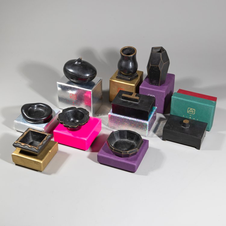 Hauptbild zu Objekt, 9 Tischobjekte f&uuml;r Blome, Elizabeth Garouste,Mattia Bonetti, Hubert Blome GmbH, Sundern-Stockum, K-15 607