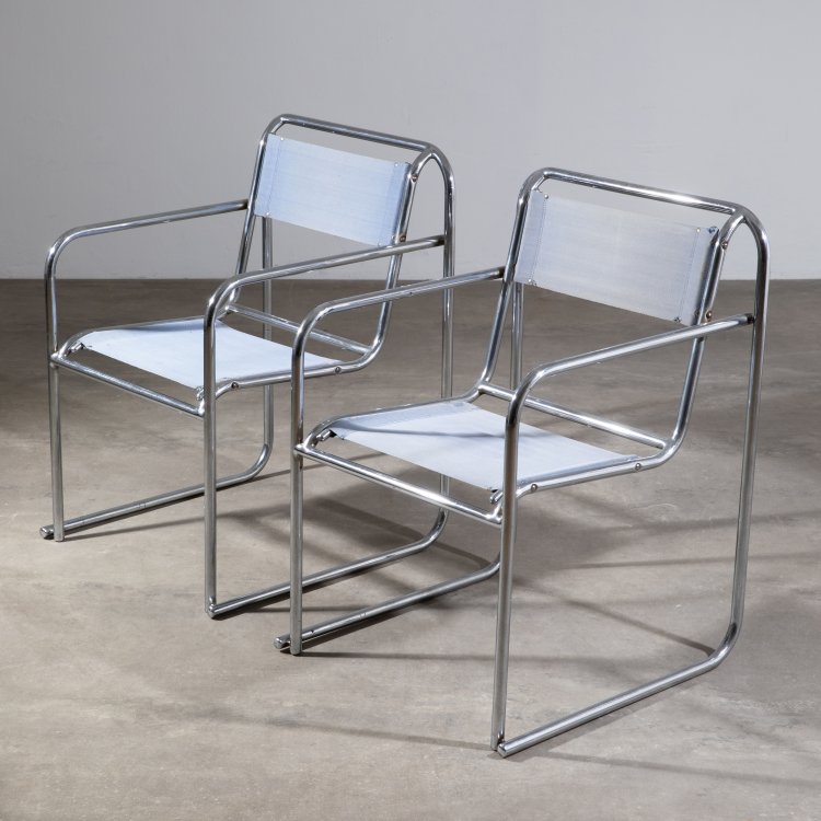 Hauptbild zu Objekt, 2 chairs model RP7, Bruno Pollak, PEL (Practical Equipment Limited), K-15 414