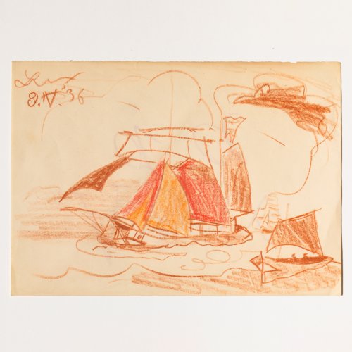 Segelschiff und Boot, 1936