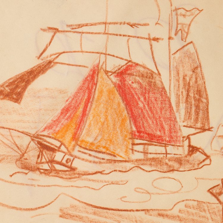 Bild 2 zu Objekt, Sailing ship and boat, 1936, K-15 238