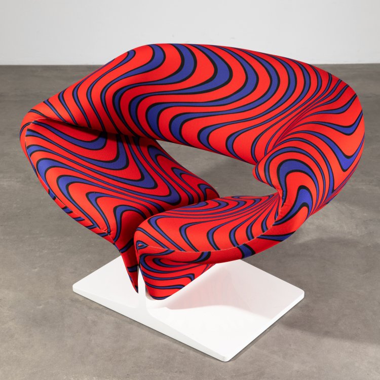 Hauptbild zu Objekt, Armchair model Ribbon Chair 582, Pierre Paulin, Artifort, K-15 472