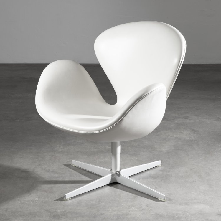 Hauptbild zu Objekt, Jubil&auml;ums Sessel Modell White Swan, 50th Anniversary, Arne Jacobsen, Fritz Hansen, K-15 523