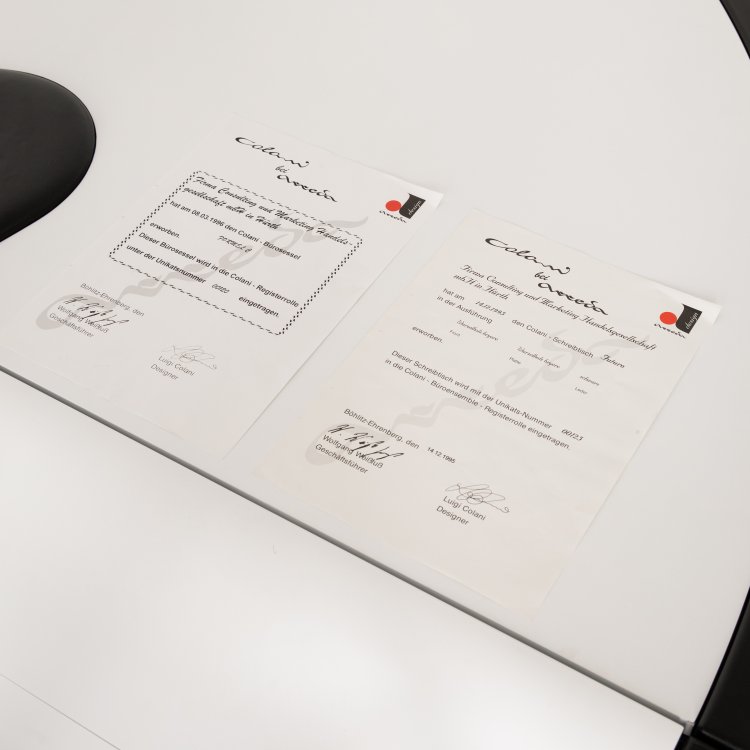 Bild 5 zu Objekt, Limitierter Schreibtisch Modell Futuro + B&uuml;rostuhl Modell Formel-e, Luigi Colani, Arreda Design, K-15 624