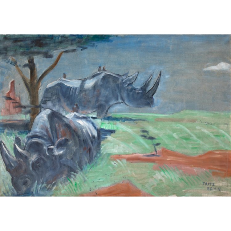 Hauptbild zu Objekt, Rhinos, Fritz Behn, K-15 240