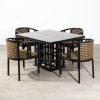 4 armchairs + table