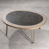 Round oval mosaic coffee table