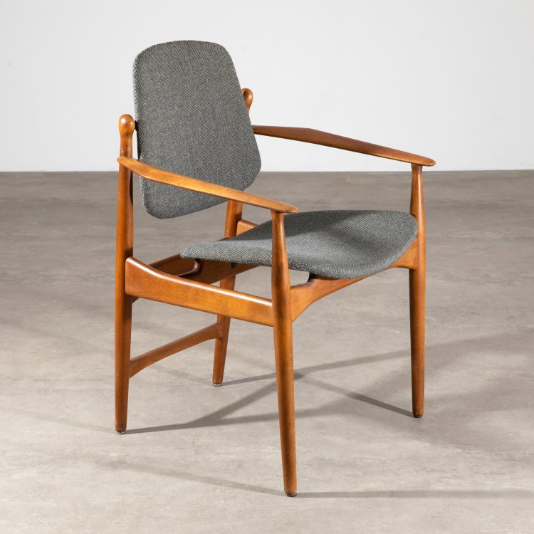 Hauptbild zu Objekt, Armlehnstuhl Modell FD 184, Arne Vodder, France & Daverkosen, K-15 507