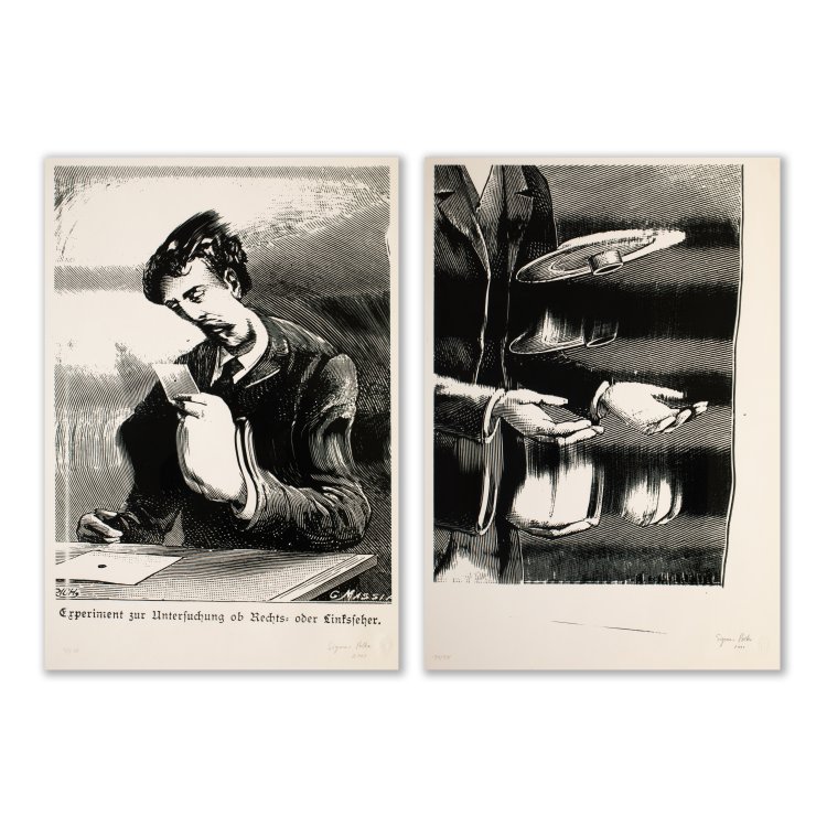 Hauptbild zu Objekt, 'Rechts- oder Linksseher I + III', 2001, Sigmar Polke, K-15 320