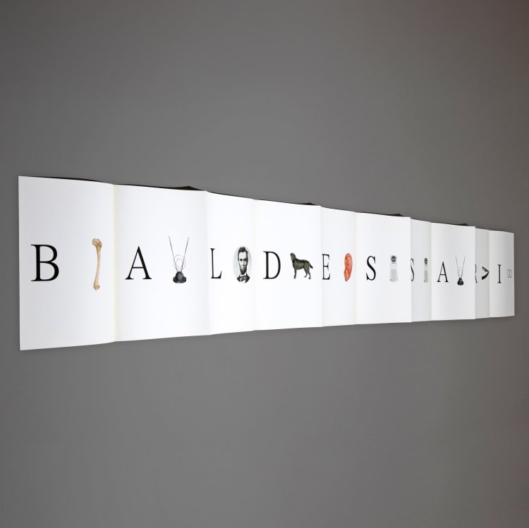 Hauptbild zu Objekt, Leporello 'Give me a B, give me an A & etc.', 2009, nach John Baldessari, K-15 342