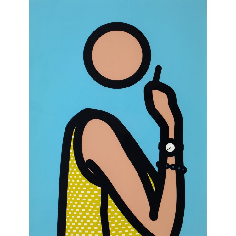 Hauptbild zu Objekt, 'Ruth Smokin 2', 2006, Julian Opie, K-15 383