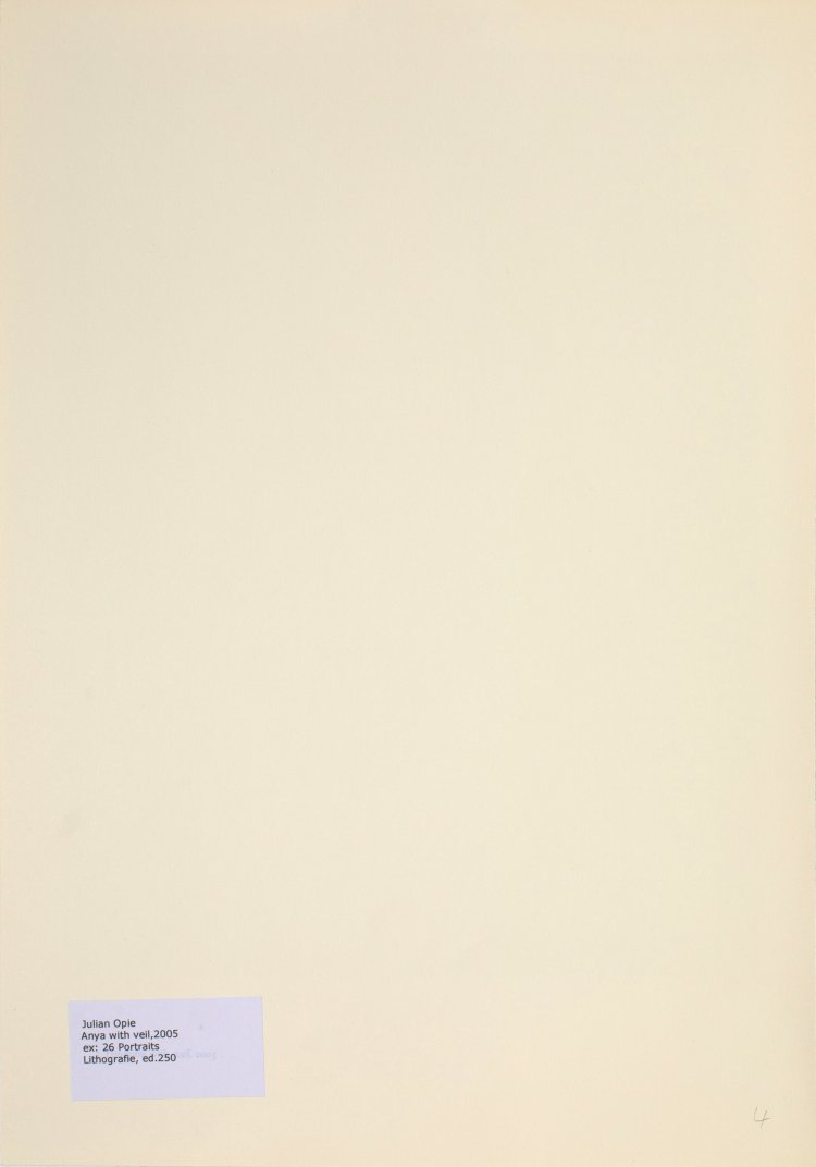 Bild 1 zu Objekt, 4 works from 26 portraits, 2005, Julian Opie, K-15 384