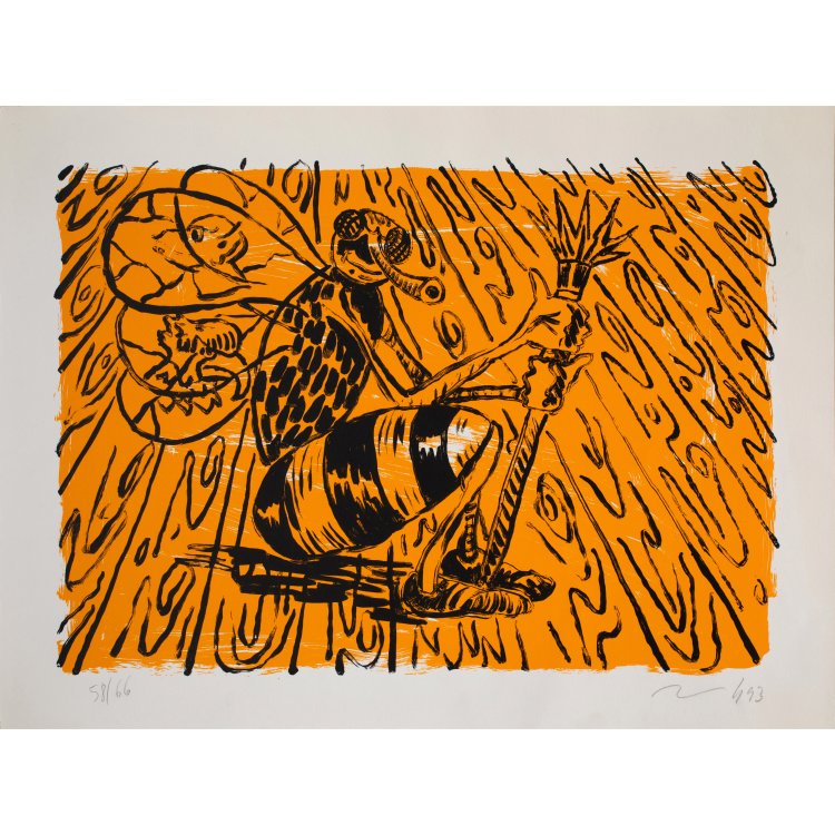 Hauptbild zu Objekt, 'Malerbiene', 1993, J&ouml;rg Immendorff, K-15 385