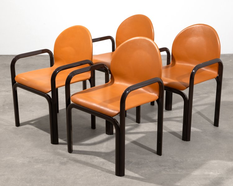 Bild 4 zu Objekt, 4 Armlehnst&uuml;hle Modell 54 A, Gae Aulenti, Knoll International, K-15 543