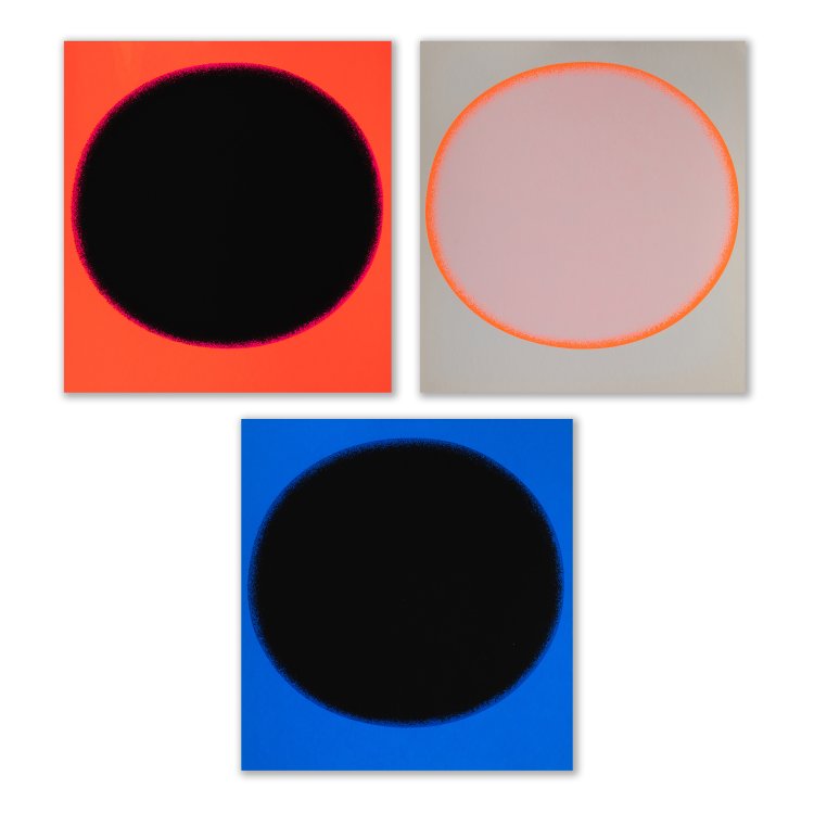 Hauptbild zu Objekt, Ohne Titel, 3 kleine Arbeiten, Rupprecht Geiger, K-15 311