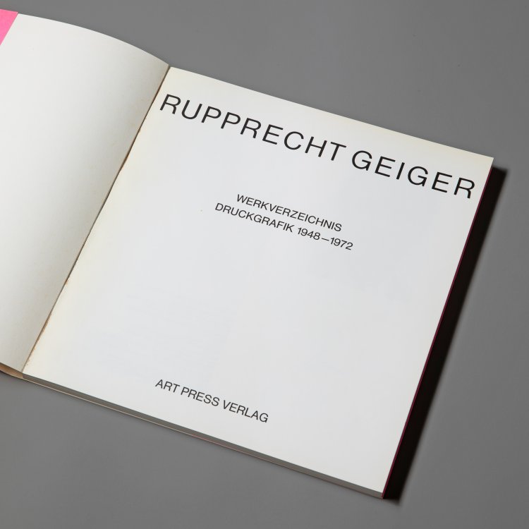 Bild 1 zu Objekt, Werkverzeichnis Druckgrafik 1948-1972, 1972, Rupprecht Geiger, K-15 317