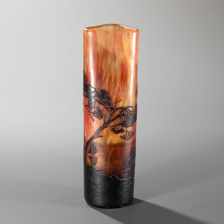 Hauptbild zu Objekt, Vase 'Paysage lacustre', um 1910, Daum Fr&egrave;res, Nancy, K-15 96